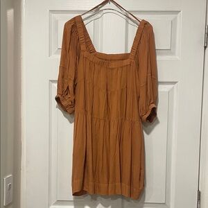 Mustard Seed Rust Mini Dress